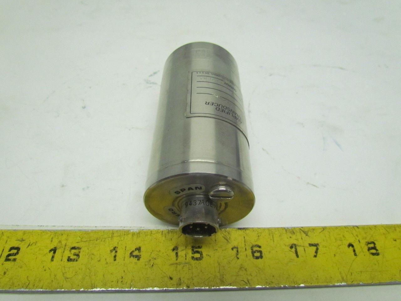 Sensotec V/6115-01 Pressure Transducer 0-15PSIV 16-40VDC 6-Pin 1/4" NPT