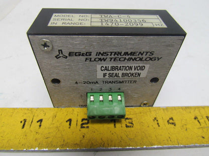 EG&G TWA-C-4 Transmitter 1470-2099 Hz Range 4-20mA