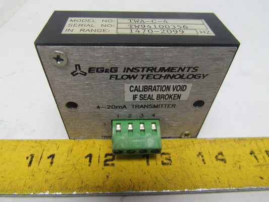 EG&G TWA-C-4 Transmitter 1470-2099 Hz Range 4-20mA