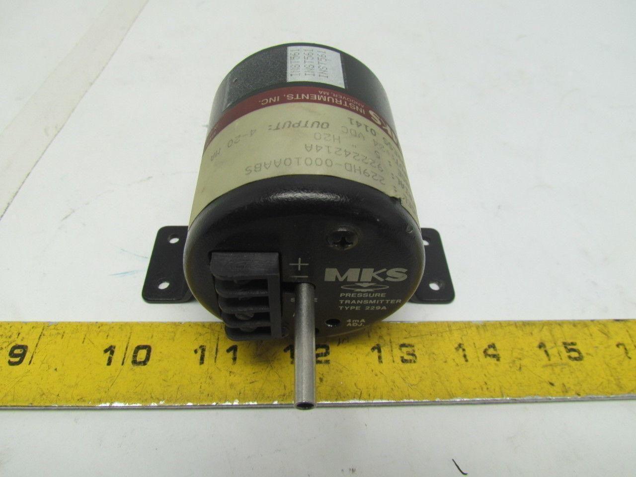 MKS 229HD-00010AABS 229A Pressure Transmitter 5" H20 Range Transducer Type 229A