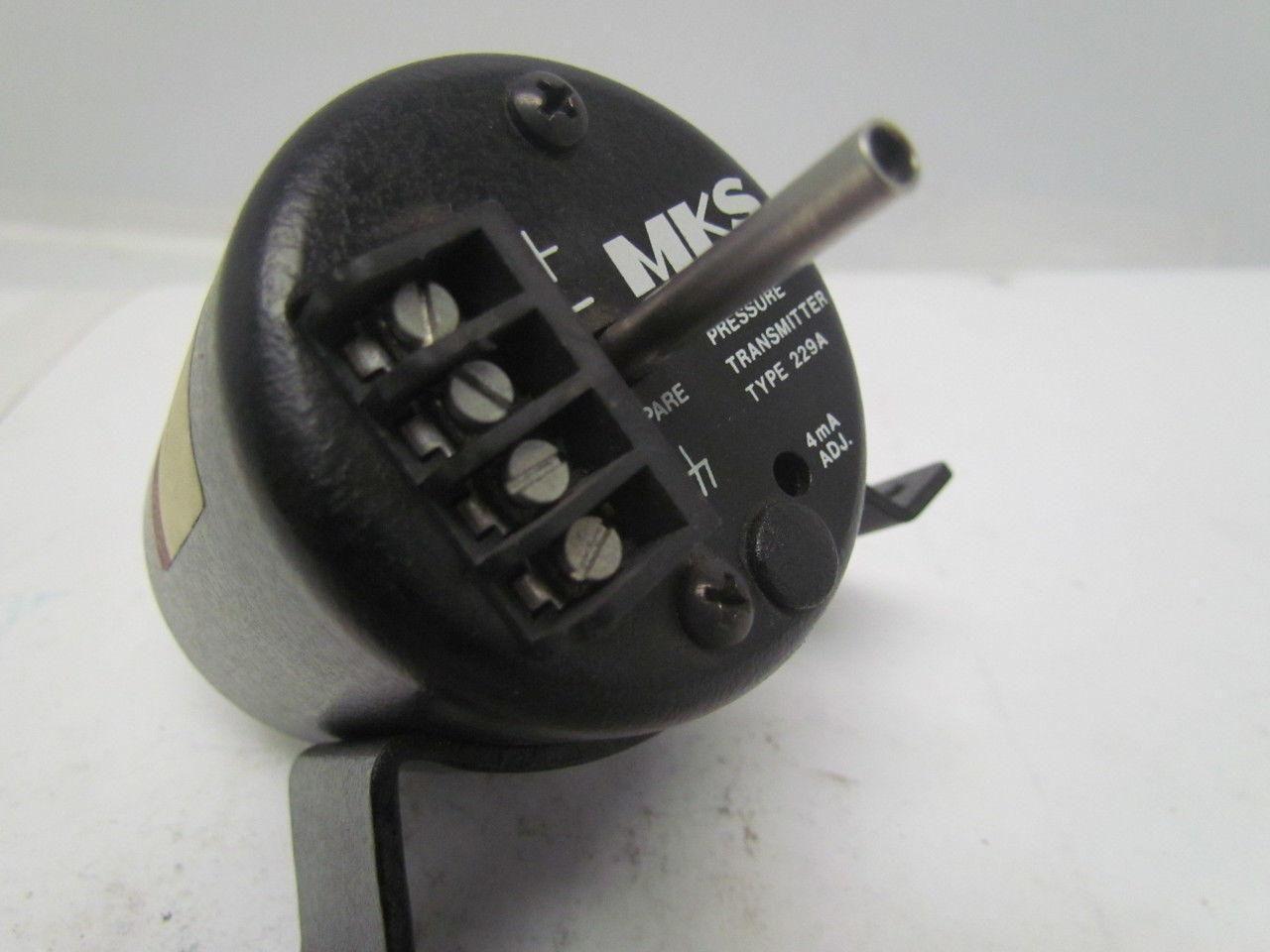 MKS 229HD-00100ABUS Pressure Transmitter Transducer 10" H20 Range Type 229A