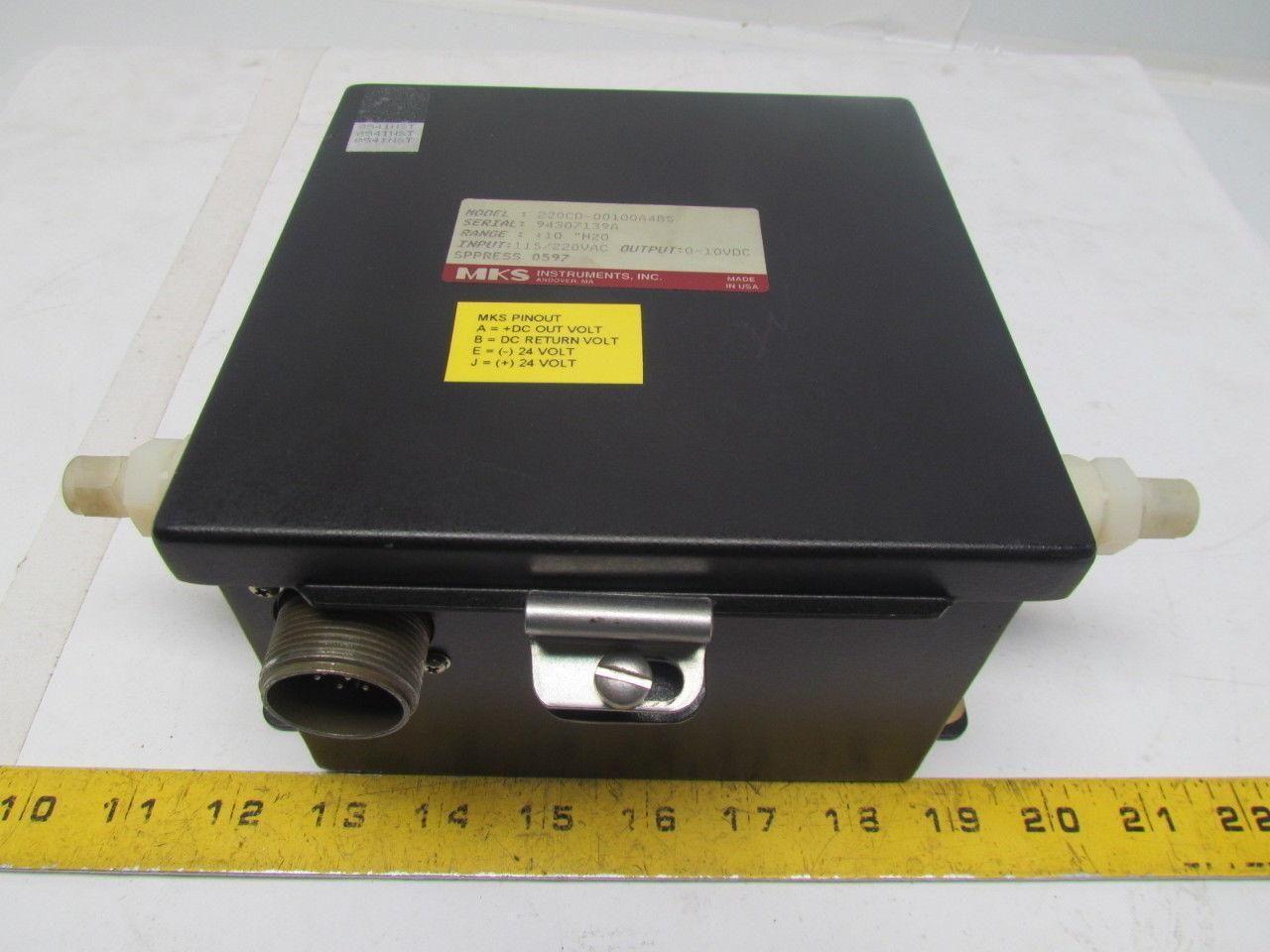 MKS 220CD-00100A4BS Capacitence Manometer+10"H20 Type 220CD
