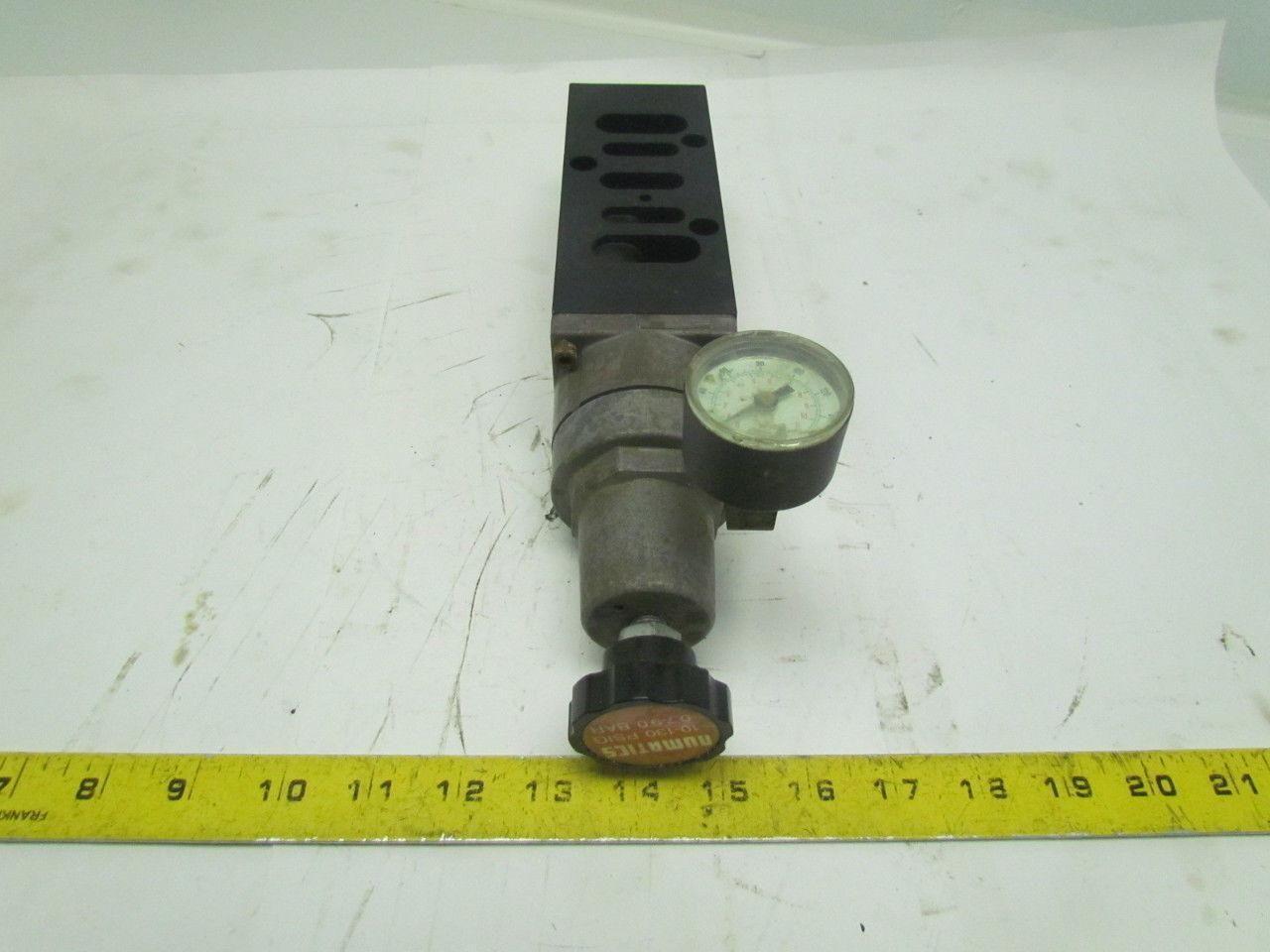 Numatics A23RS100O Pneumatic Regulator Valve Block 10-130 PSIG Automotive 250Ser