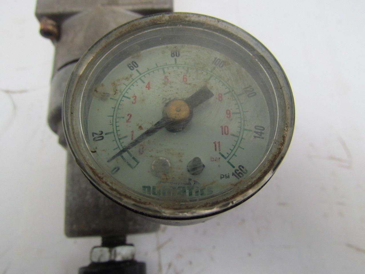 Numatics A23RS100O Pneumatic Regulator Valve Block 10-130 PSIG Automotive 250Ser