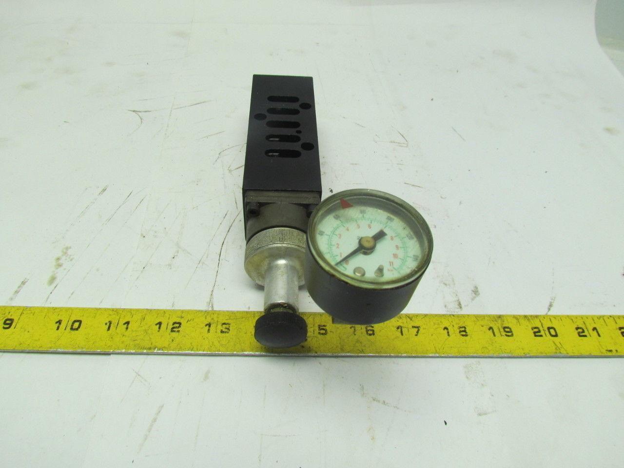 Numatics A13RS115O Pneumatic Regulator Valve Block 10-130 PSI Automotive 125 Ser