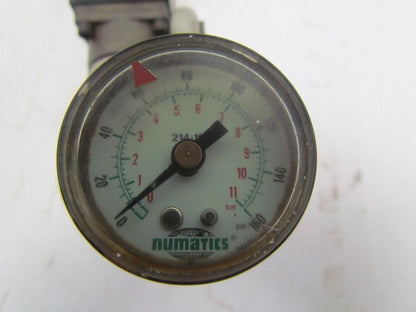 Numatics A13RS115O Pneumatic Regulator Valve Block 10-130 PSI Automotive 125 Ser