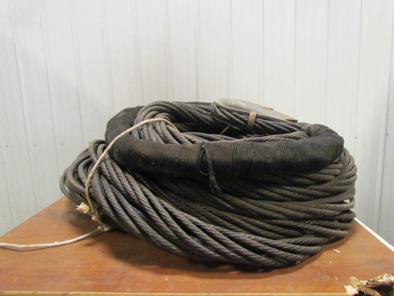 1-7/8" Dia 7-Strand Plastic Coated Braided Synthetic Rigging Lines 246' Long