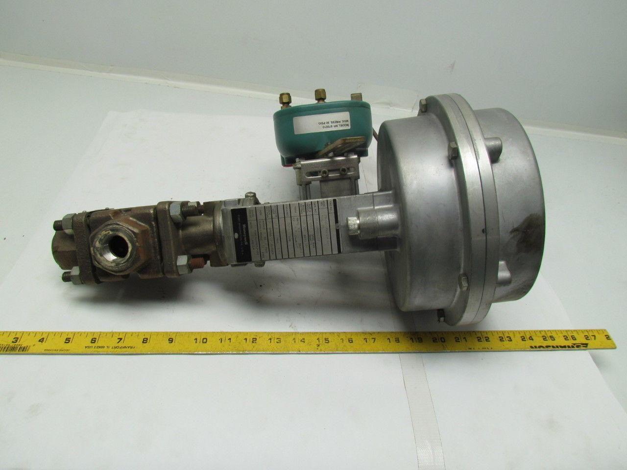 Honeywell 851612-GFA0-1B4-19-P 8"Pneumatic Actuator 3/4" 3Way Valve & Positioner