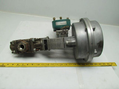 Honeywell 851612-GFA0-1B4-19-P 8"Pneumatic Actuator 3/4" 3Way Valve & Positioner
