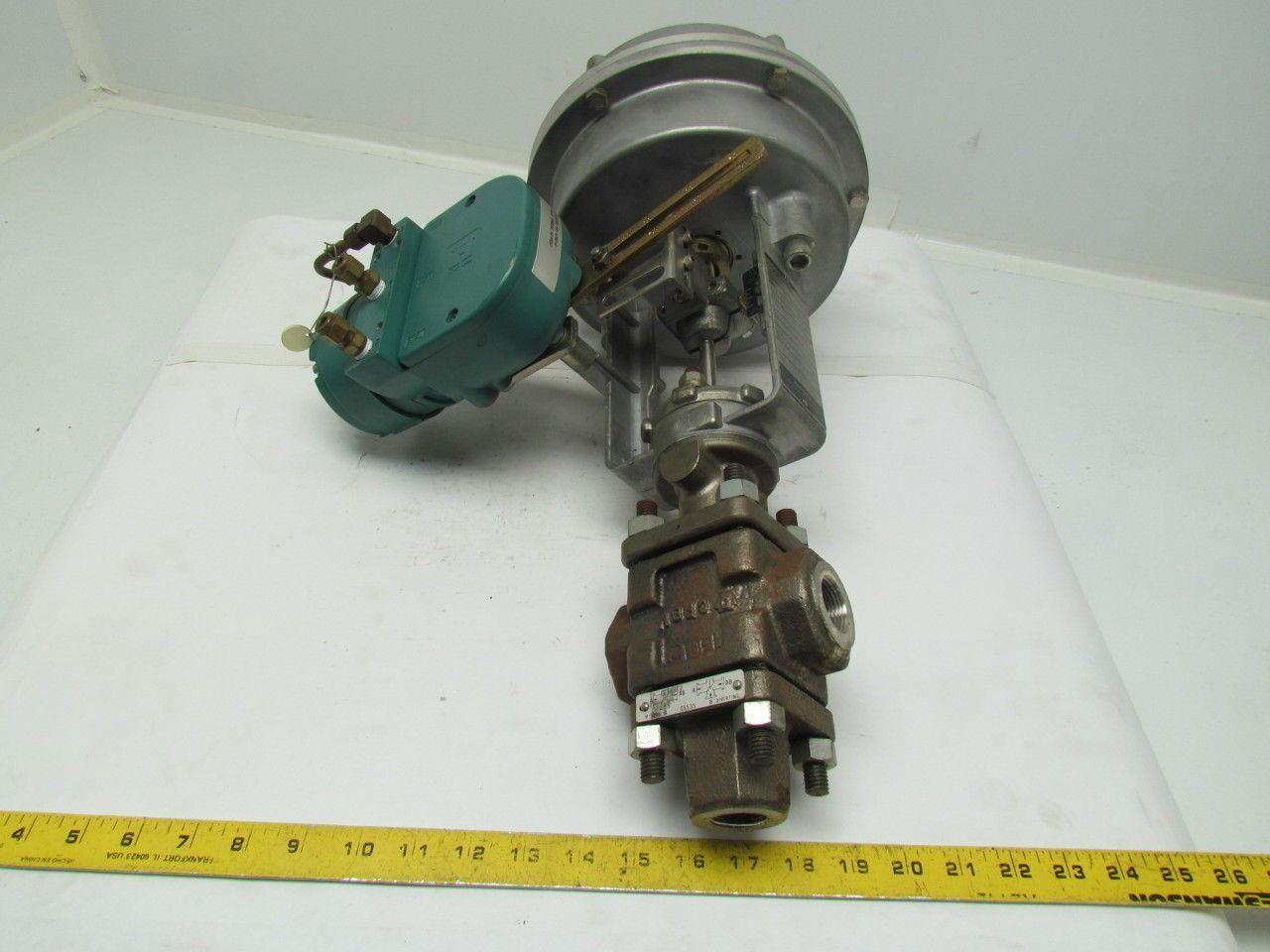 Honeywell 851612-GFA0-1B4-19-P 8"Pneumatic Actuator 3/4" 3Way Valve & Positioner