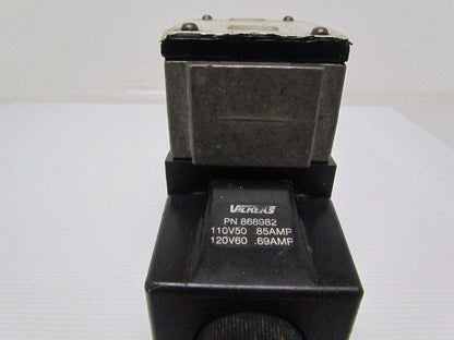 Vickers 02-119590 DG4S4LW-01 6C-B-60 Double Solenoid Hydraulic Valve 3-Pos 4-Way