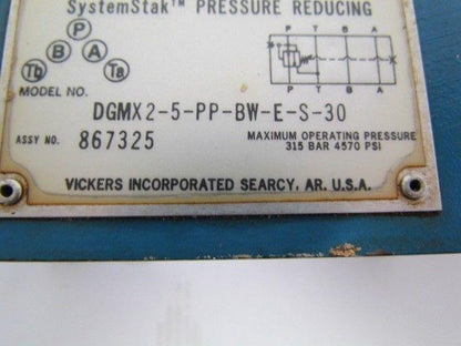Vickers DGMX2-5-PP-BW-E-S-30 SystemStak Reversible Hydraulic Reducing Valve