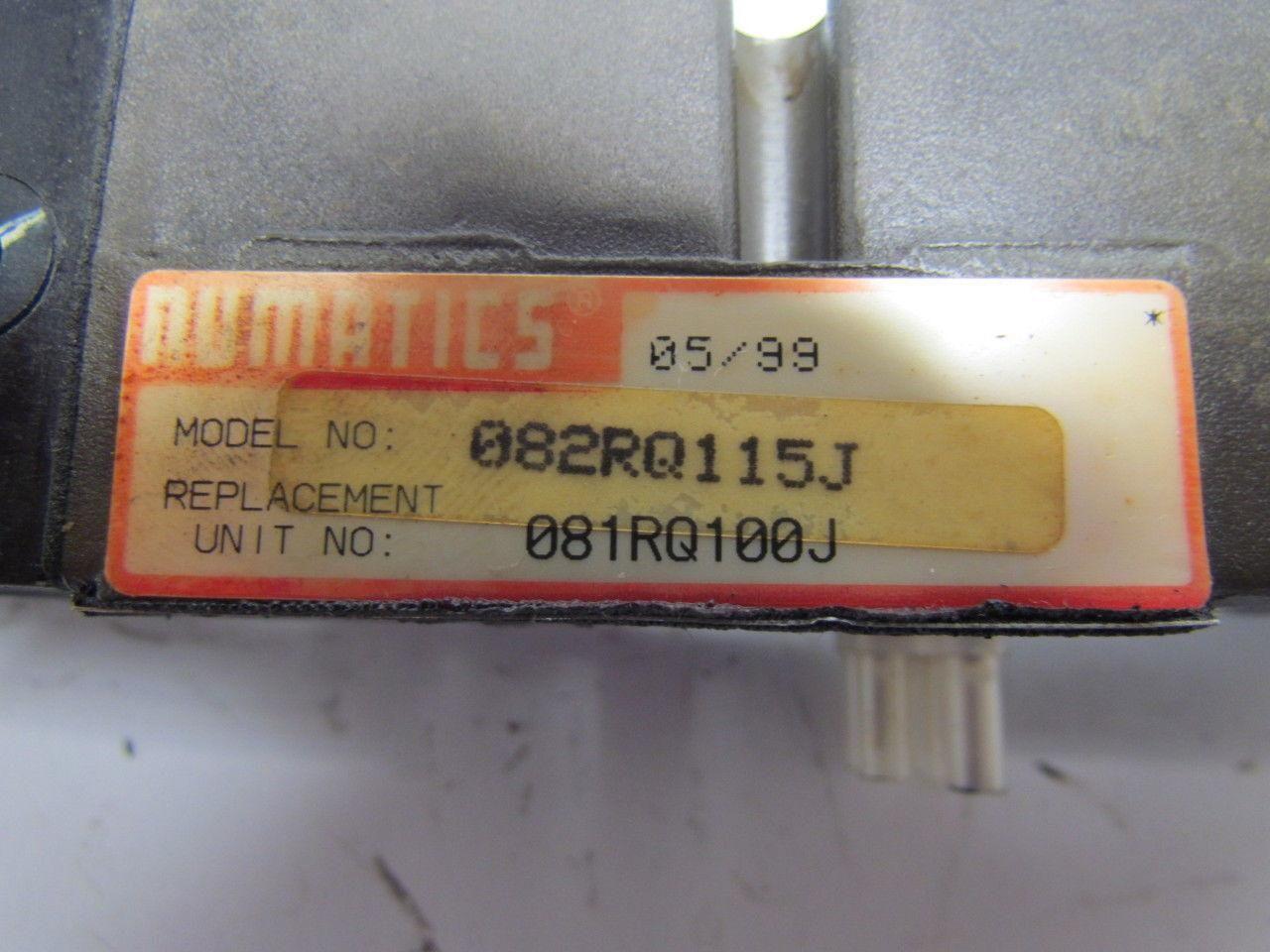 Numatics 082RQ115J Sandwich Pneumatic Pressure Regulator