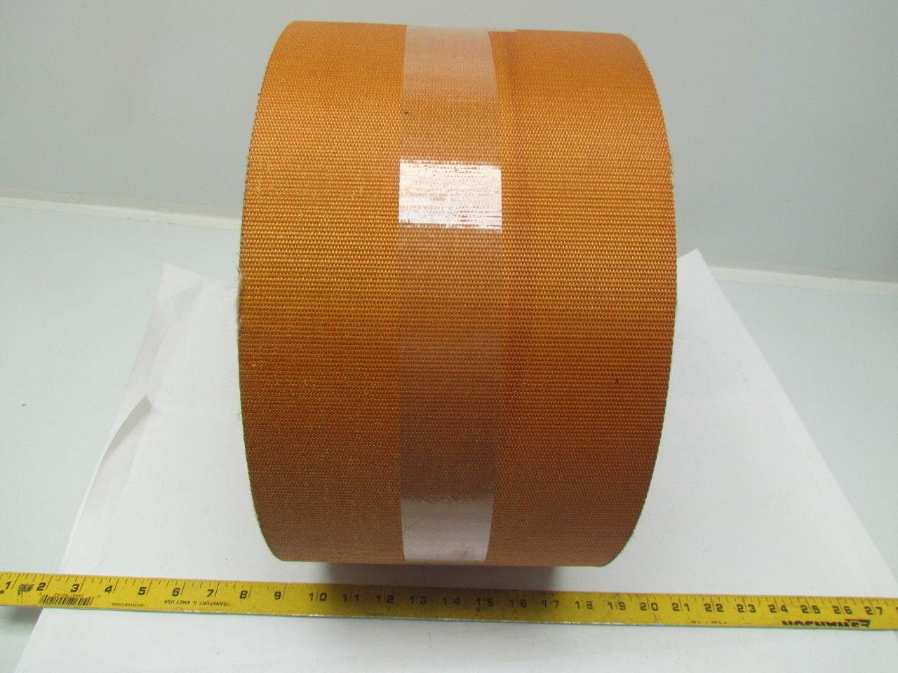 2-Ply Tan/Orange Wedgegrip Diamond Top Rubber Conveyor Belt 8" Wide 48' Long