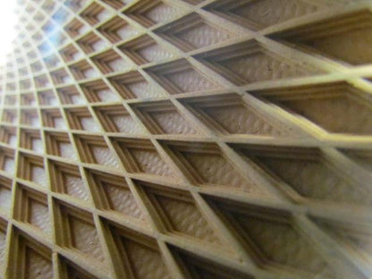 2-Ply Tan/Orange Wedgegrip Diamond Top Rubber Conveyor Belt 8" Wide 48' Long