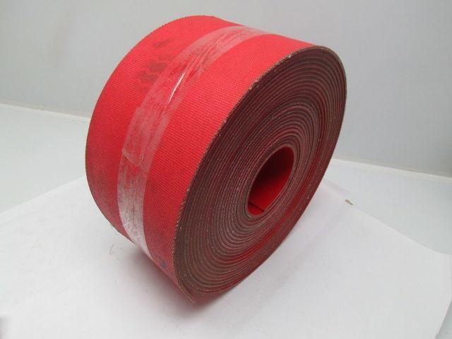 2-Ply Red Urethane Smooth Top Conveyor Belt 7" Wide 60' Long