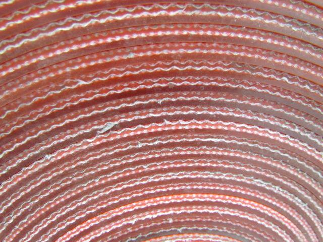 2-Ply Red Urethane Smooth Top Conveyor Belt 7" Wide 60' Long