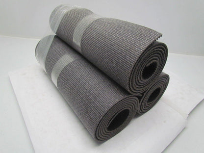 Black PVC Rubber Rough Top Incline Conveyor Belt 18" Wide 3-Rolls 21' Total