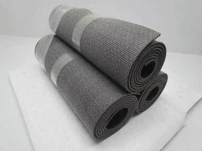 Black PVC Rubber Rough Top Incline Conveyor Belt 18" Wide 3-Rolls 21' Total