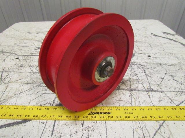 10"X2-1/2" Ductile Steel Double Flange Track Wheel Caster Tapered Bearings