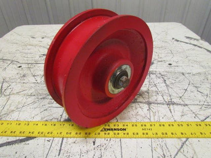 10"X2-1/2" Ductile Steel Double Flange Track Wheel Caster Tapered Bearings