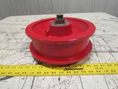 10"X2-1/2" Ductile Steel Double Flange Track Wheel Caster Tapered Bearings