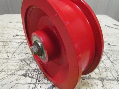 10"X2-1/2" Ductile Steel Double Flange Track Wheel Caster Tapered Bearings