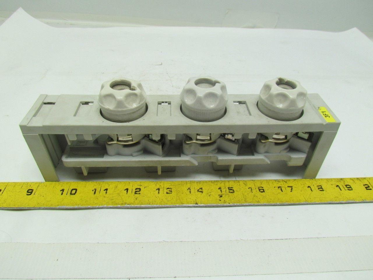 Rittal SV3520/21 3 Pole Fused Clamp W/Cover & Diazed Fuse Holders
