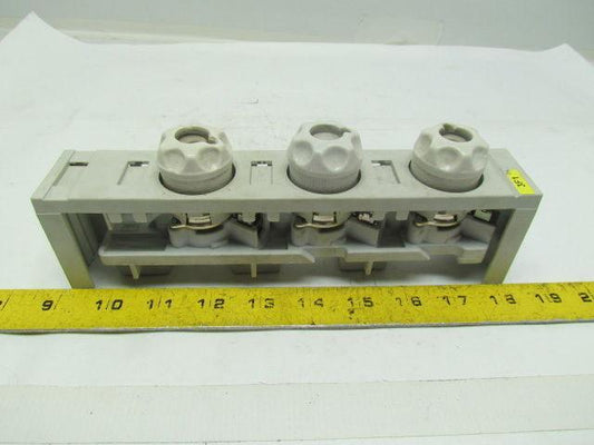 Rittal SV3520/21 3 Pole Fused Clamp W/Cover & Diazed Fuse Holders