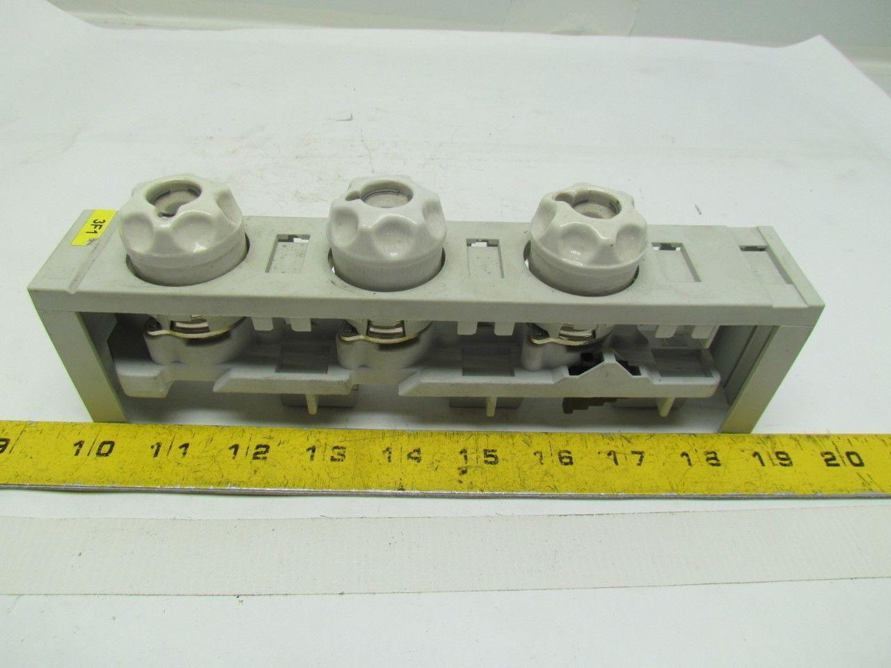 Rittal SV3520/21 3 Pole Fused Clamp W/Cover & Diazed Fuse Holders
