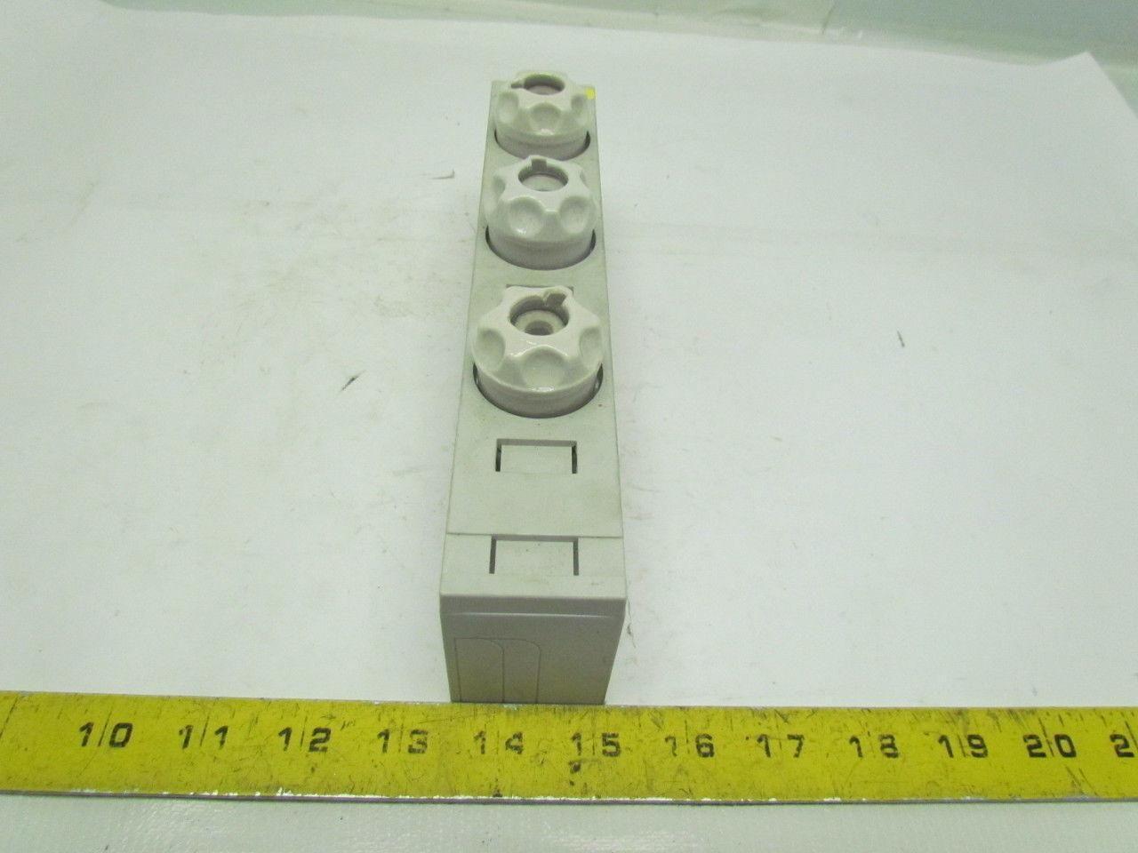 Rittal SV3520/21 3 Pole Fused Clamp W/Cover & Diazed Fuse Holders