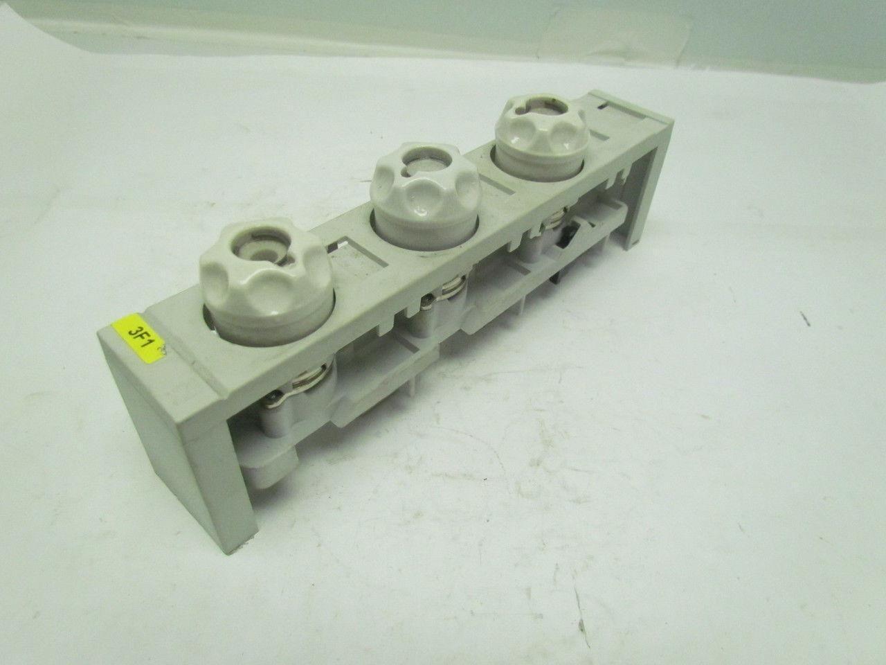 Rittal SV3520/21 3 Pole Fused Clamp W/Cover & Diazed Fuse Holders