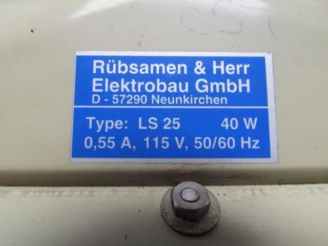 Rübsamen & Herr LS25 40w Filter Fan 0.55A 115VAC 10"X10"
