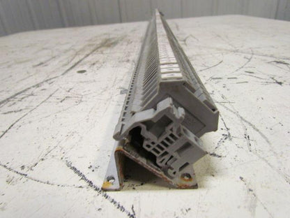 Phoenix Contact 35mm Din Rail Mount Terminal Blocks 48"Long 74 Componets