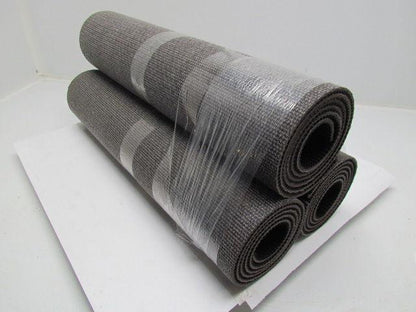 Black PVC Rubber Rough Top Incline Conveyor Belt 24"x72"L 3-Rolls 18' Total