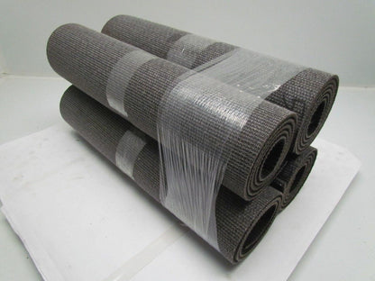 Black PVC Rubber Rough Top Incline Conveyor Belt 20" Wide 4-Rolls 17' Total