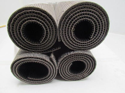 Black PVC Rubber Rough Top Incline Conveyor Belt 20" Wide 4-Rolls 17' Total