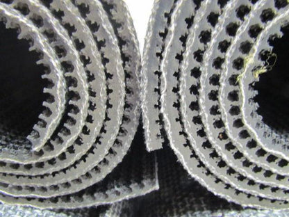 Black PVC Rubber Rough Top Incline Conveyor Belt 20" Wide 4-Rolls 17' Total