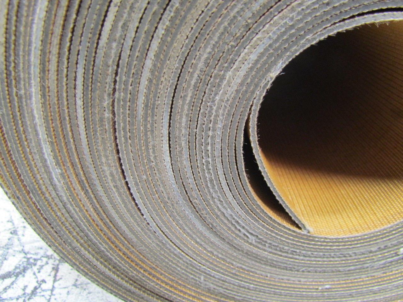 2-Sided Nylon/Fabric Top Rubber Core Conveyor Belt 18.87" Wide 71' Long