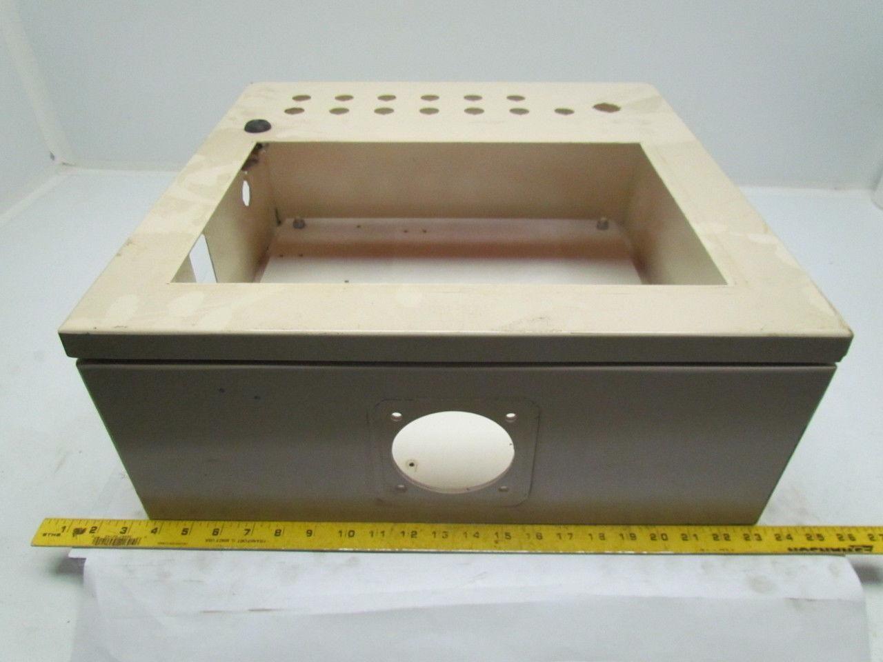 20x20x7" Steel Electrical Enclosure Box Cabinet w/Backplate Panelview Pushbutton