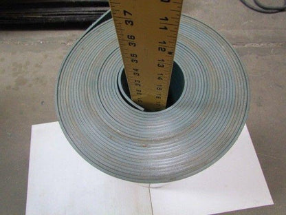 3-Ply Blue-Green PVC Rubber Smooth Top 2-Sided Conveyor Belt 30.75" Wide 47'Long