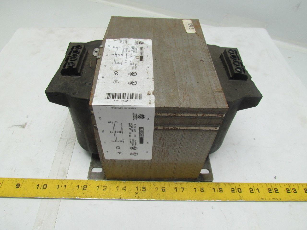 General Electric 9T58E0507 Transformer 1.5 KVA 400/480V Pri 200/120V SEec1PH