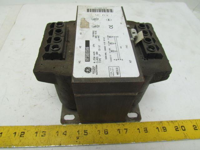 General Electric 9T58E0506 Transformer 0.25 KVA 200/400/480V Pri 120V Sec 1PH