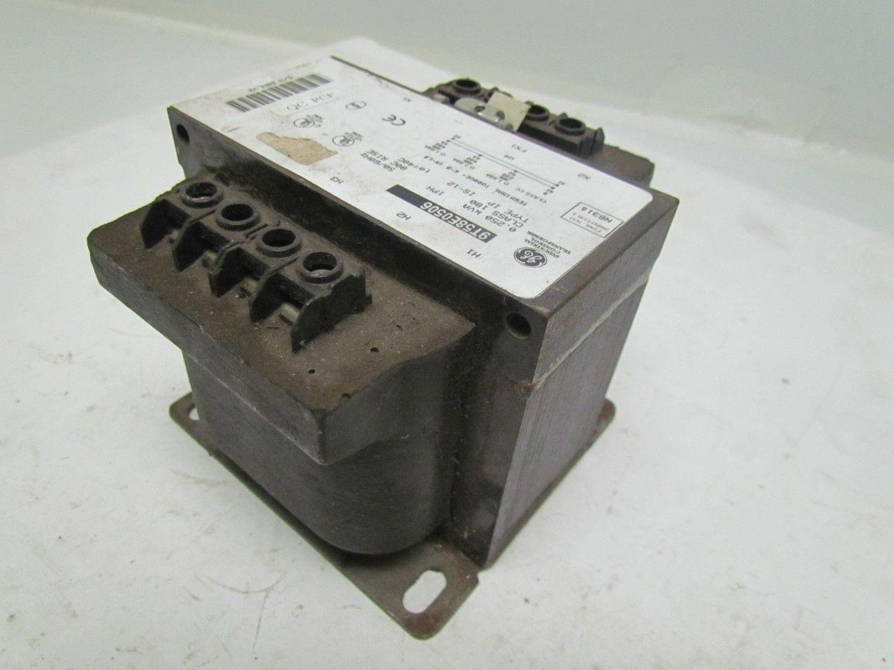 General Electric 9T58E0506 Transformer 0.25 KVA 200/400/480V Pri 120V Sec 1PH