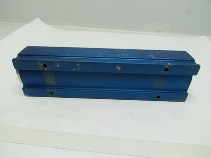 Blue Anodized Aluminium Inline Manifold NPT Ports (2) 1-1/2" In (4) 1/2" Out