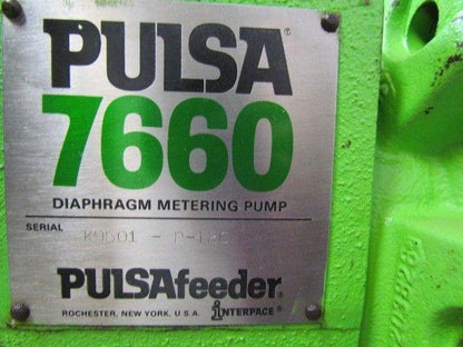 Pulsa 7660 Diaphragm Metering Pump 2-1/2" 460V 3Ph 2HP W/Stroke Cycle Control