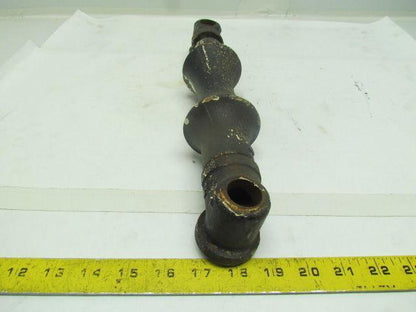 Vintage Iron Pipe Roller Hanger Steampunk