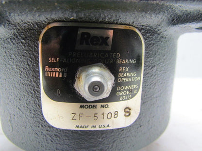 Rexnord ZF5108S 1-1/2" Bore 4-Bolt Square Spherical Roller Bearing Unit