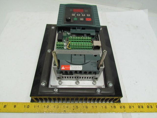 Reliance Electric 6MDDH-6P0102 AC Drive 0.75KW/1Hp 380-480VAC MD65 w/Heatsink