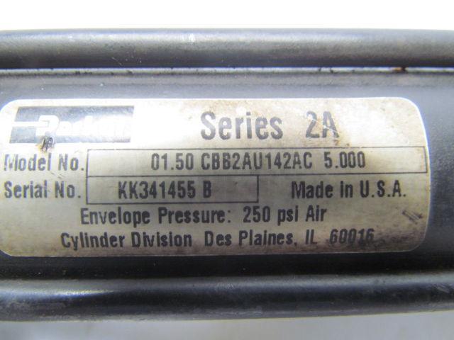 Parker 01.50-CBB2AU142AC-5.000 Pneumatic Air Cylinder 1-1/2" Bore 5" Stroke